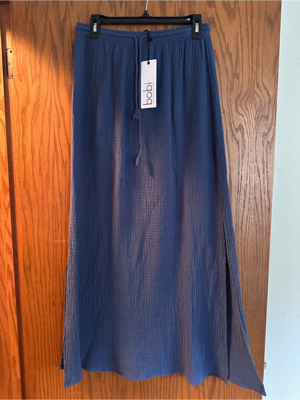 bobi Navy Blue Maxi Skirt